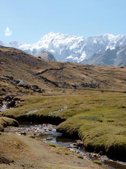 Trek Vilcanota - Traversée d'une rivière